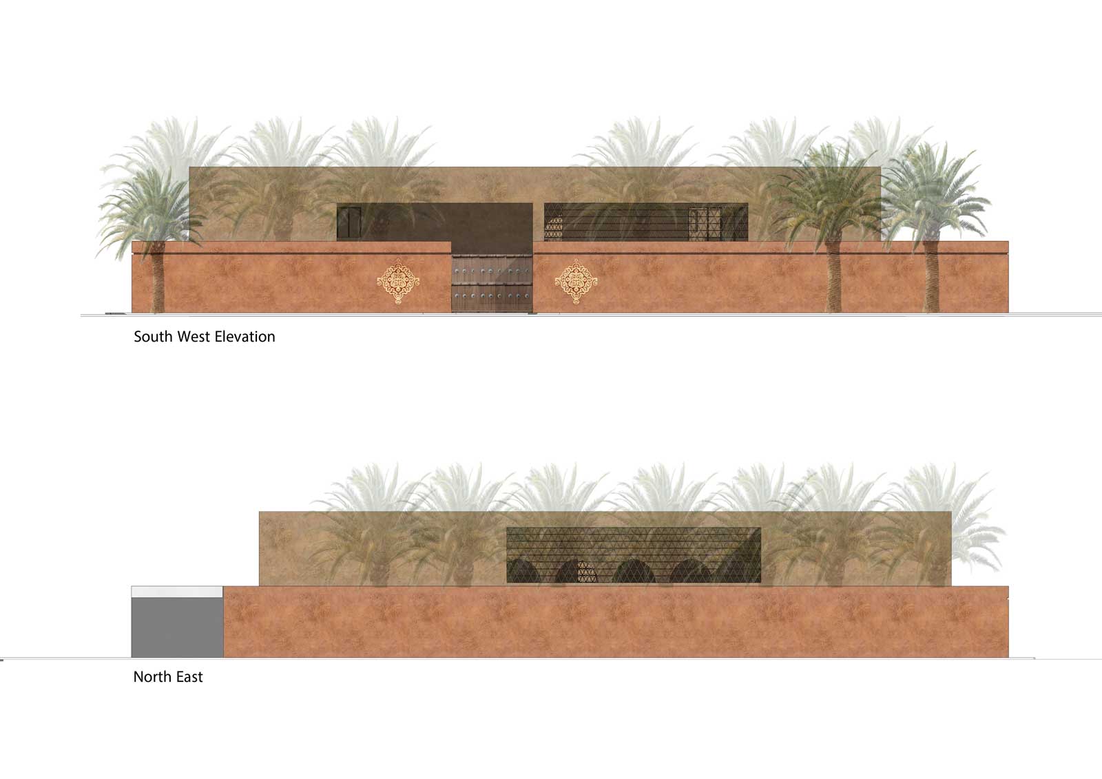 Muftah Abudajaja Design Architecture Mauritania Nouadhibou Elevation