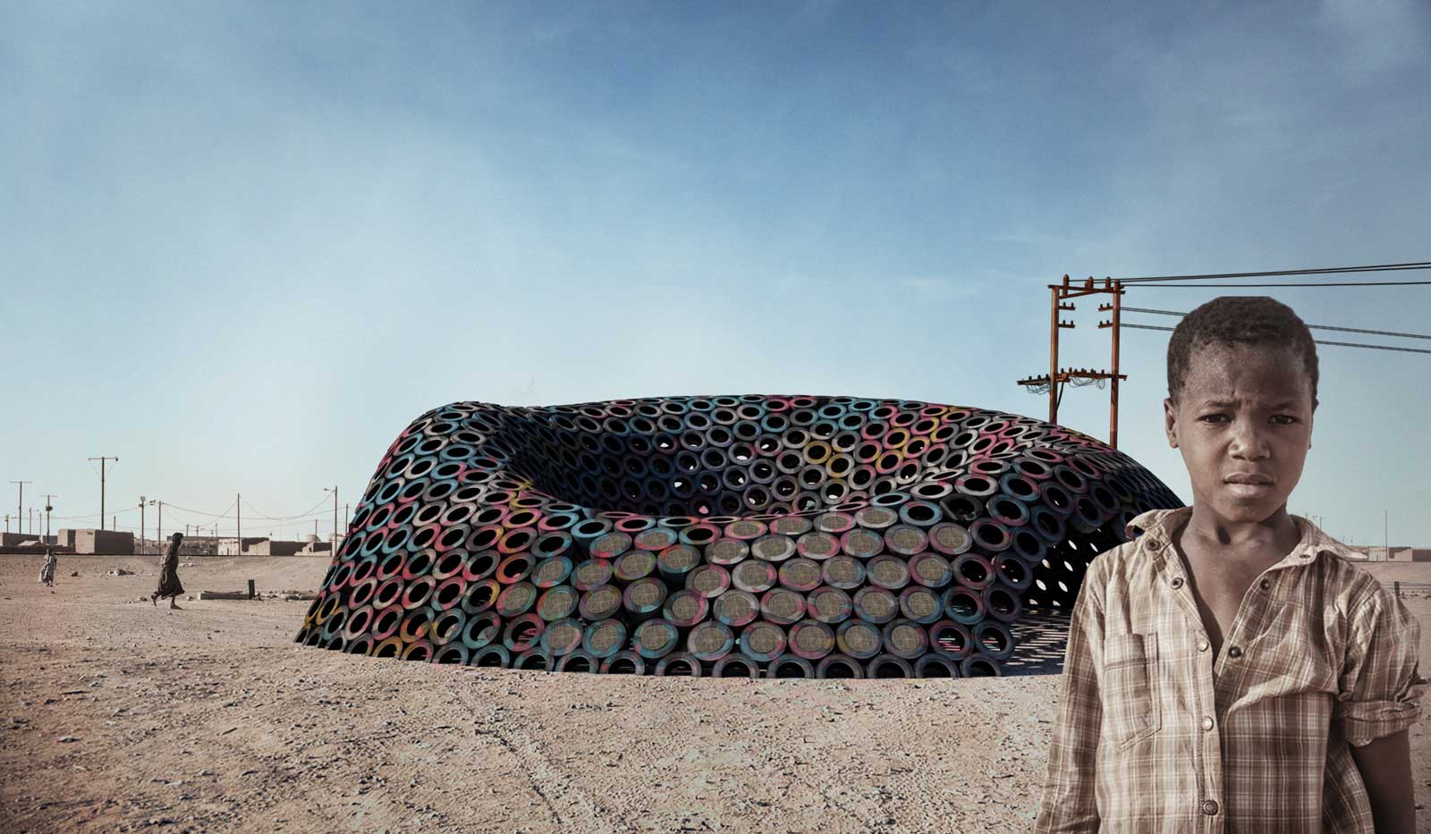 Muftah Abudajaja Libya Design Architecture Nouakchott Urban Mauritania Tires wires 2