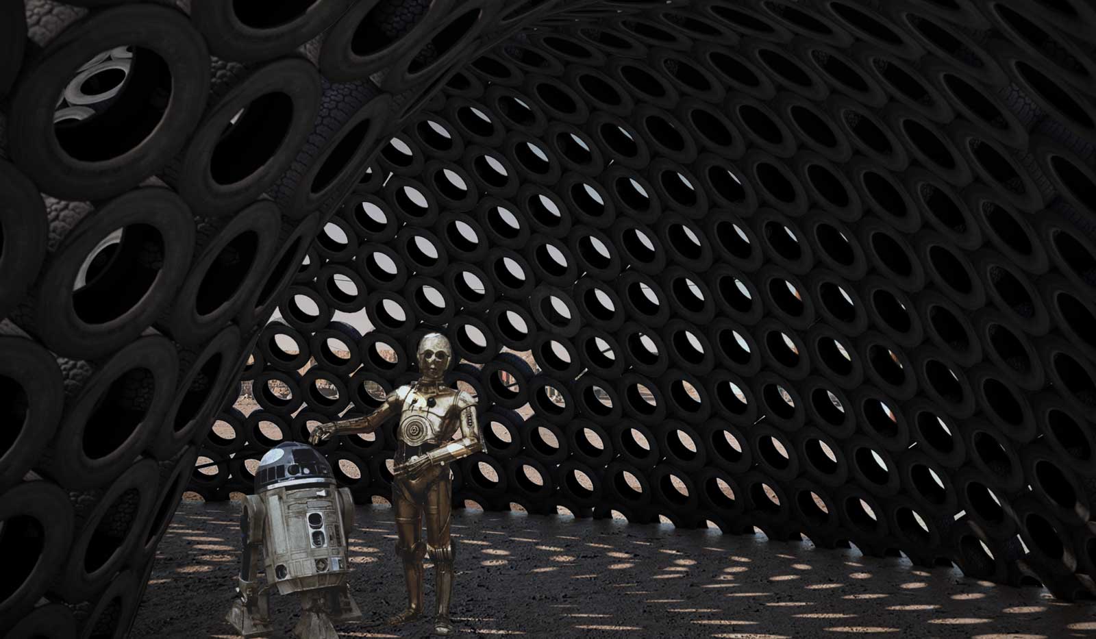 Muftah Abudajaja Libya Design Architecture Nouakchott Urban Mauritania Tires wires 5
