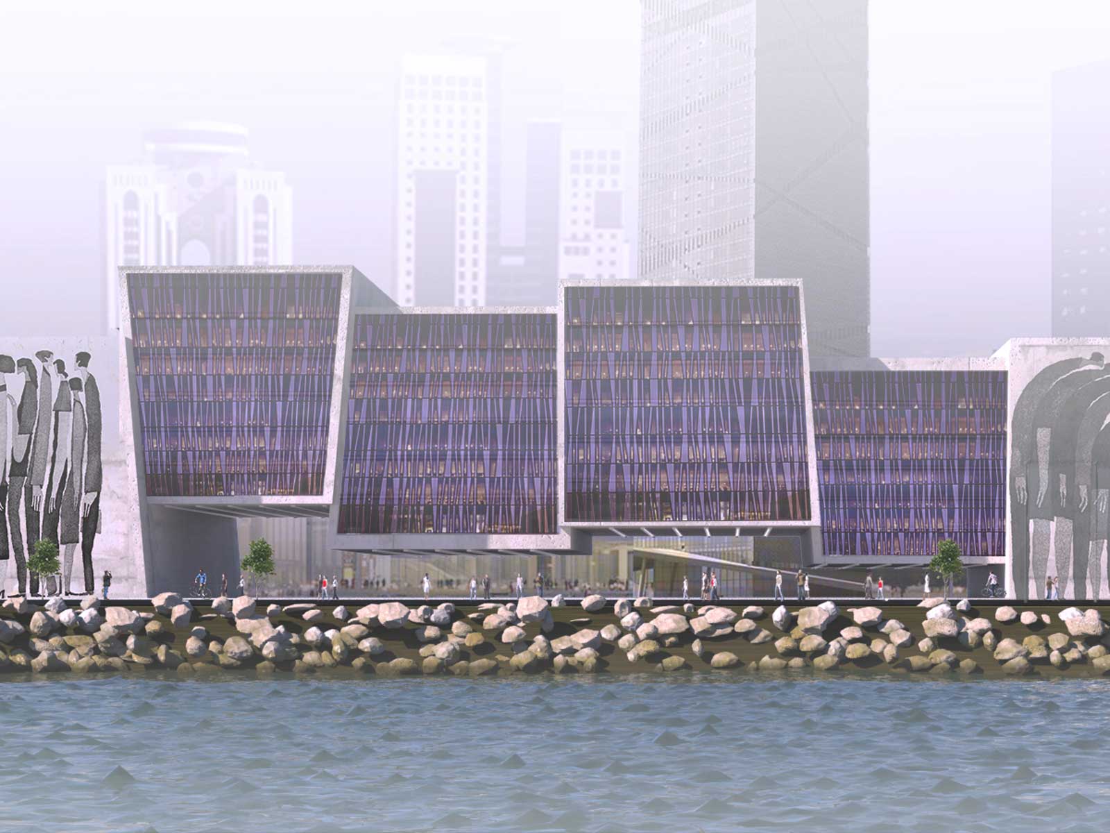 Muftah Abudajaja Libya Tripoli Design Architecture Tower CBD Tripoli Line competition 2
